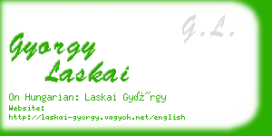 gyorgy laskai business card